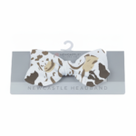 Animal Print Bamboo Baby Headband front view