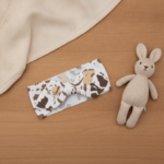 Animal Print Bamboo Baby Headband lifestyle view