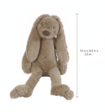 Soft Bunny Plush Toy for Babies – Clay Richie Rabbit product dimensions view