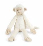 Ivory Monkey Plush Toy - Soft and Cuddly Companion front view