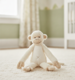 Ivory Monkey Plush Toy - Soft and Cuddly Companion lifestyle view