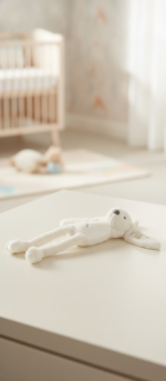 Ivory Rabbit Richie Musical plush by Happy Horse - Image 3