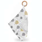 Hot Air Balloon & Pencil Stripe Bamboo Blankie Teether arranged view