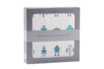 Robots Cotton Muslin Newcastle Blanket - Image 5