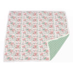 Desert Rose & Jade Polka Dot Cotton Muslin Blanket - Image 3