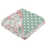 Desert Rose & Jade Polka Dot Cotton Muslin Blanket - Image 2